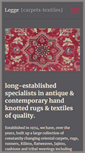 Mobile Screenshot of christopherleggeorientalcarpets.com